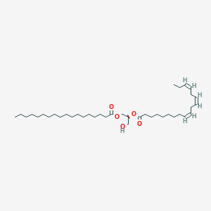 molecular formula C39H70O5 B1242585 DG(18:0/18:3(9Z,12Z,15Z)/0:0) 