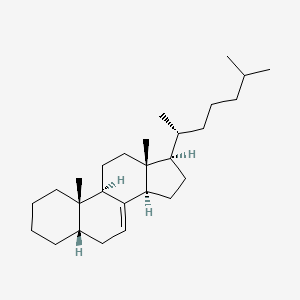 molecular formula C27H46 B1242588 5β-胆固醇-7-烯 