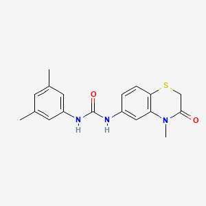 1-(3,5-Dimethylphenyl)-3-(4-methyl-3-oxo-1,4-benzothiazin-6-yl)urea