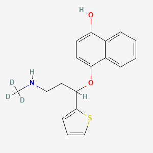 molecular formula C18H19NO2S B12425901 (Rac)-4-Hydroxy Duloxetine-d3 