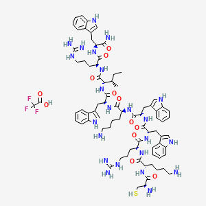 molecular formula C79H108F3N23O12S B12425908 CysHHC10 (TFA) 