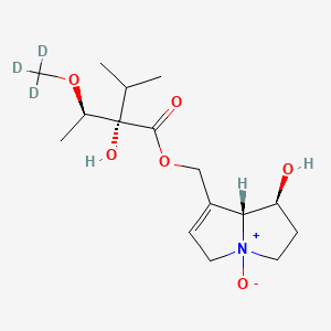 molecular formula C16H27NO6 B12425914 Heliotrine N-oxide-d3 