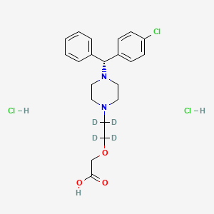 molecular formula C21H27Cl3N2O3 B12425942 Levocetirizine-d4 (dihydrochloride) 