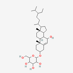 (3beta,7alpha)-7-Hydroxystigmast-5-en-3-yl beta-D-glucopyranoside; 7alpha-Hydroxysitosterol 3-O-beta-D-glucoside