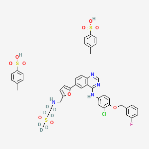 molecular formula C43H42ClFN4O10S3 B12425954 Lapatinib-d7 (ditosylate) 