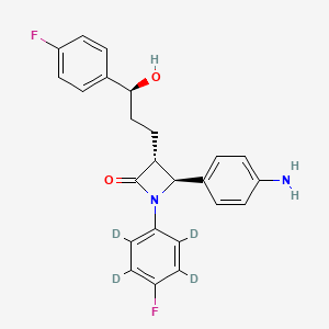 molecular formula C24H22F2N2O2 B12425964 4-Dehydroxy-4-amino ezetimibe-d4 