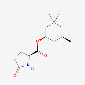 molecular formula C14H23NO3 B1242604 1R-顺式-3,3,5-三甲基环己基酯 5-氧代-L-脯氨酸 