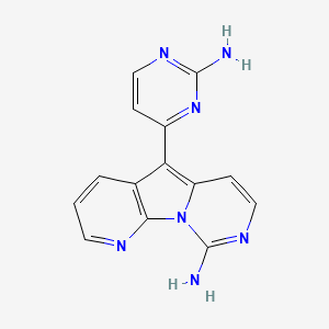 molecular formula C14H11N7 B1242605 Deoxyvariolin B 