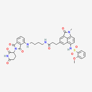 molecular formula C39H38N6O9S B12426062 PROTAC BRD2/BRD4 degrader-1 