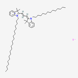 2-[(E,3E)-3-(3,3-dimethyl-1-tetradecylindol-2-ylidene)prop-1-enyl]-1-docosyl-3,3-dimethylindol-1-ium;iodide