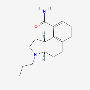 molecular formula C16H22N2O B1242607 (3aS,9bR)-3-propyl-1,2,3a,4,5,9b-hexahydrobenzo[e]indole-9-carboxamide 