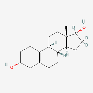 molecular formula C18H28O2 B12426129 (3alpha,17alpha)-Estr-5(10)-ene-3,17-diol-d3 