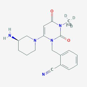 molecular formula C18H21N5O2 B12426154 Alogliptin (13CD3) 