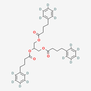 molecular formula C33H38O6 B12426191 Glycerol phenylbutyrate-D15 