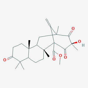 methyl (2R,10R,15R)-15-hydroxy-2,6,6,10,13,15-hexamethyl-17-methylidene-7,14,16-trioxotetracyclo[11.3.1.02,11.05,10]heptadecane-1-carboxylate