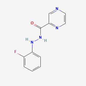 molecular formula C11H9FN4O B12426208 N'-(2-Fluorophenyl)pyrazine-2-carbohydrazide 