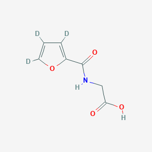 molecular formula C7H7NO4 B12426213 2-Furoylglycine-d3 