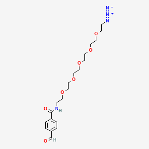 molecular formula C20H30N4O7 B12426244 N3-PEG5-aldehyde 