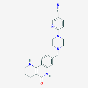 molecular formula C23H24N6O B12426254 Nesuparib CAS No. 2055357-64-5