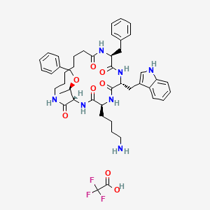 molecular formula C46H58F3N7O8 B12426301 Cyclosomatostatin (TFA) 