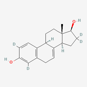 molecular formula C18H22O2 B12426302 (9S,13S,14S,17S)-2,4,16,16-tetradeuterio-13-methyl-9,11,12,14,15,17-hexahydro-6H-cyclopenta[a]phenanthrene-3,17-diol 