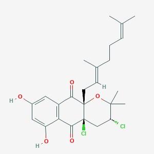 molecular formula C25H30Cl2O5 B1242636 Napyradiomycin A1 CAS No. 103106-24-7