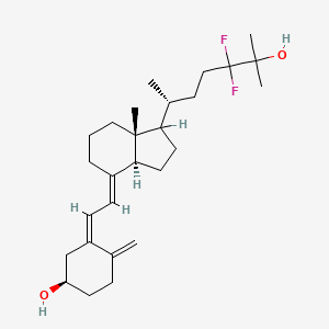 (1R,3Z)-3-[(2E)-2-[(3aS,7aR)-1-[(2R)-5,5-difluoro-6-hydroxy-6-methylheptan-2-yl]-7a-methyl-2,3,3a,5,6,7-hexahydro-1H-inden-4-ylidene]ethylidene]-4-methylidenecyclohexan-1-ol
