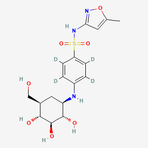 Sulfamethoxazole N4-glucoside-d4