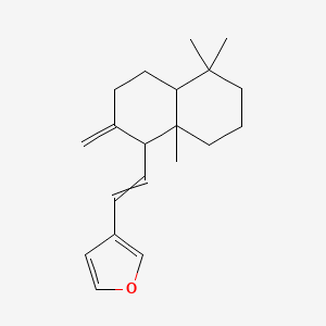 molecular formula C20H28O B12426460 3-[2-(5,5,8a-trimethyl-2-methylidene-3,4,4a,6,7,8-hexahydro-1H-naphthalen-1-yl)ethenyl]furan 