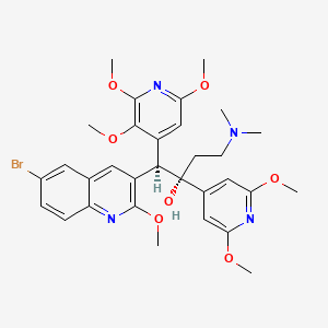 (1R,2S)-1-(6-bromo-2-methoxyquinolin-3-yl)-2-(2,6-dimethoxypyridin-4-yl)-4-(dimethylamino)-1-(2,3,6-trimethoxypyridin-4-yl)butan-2-ol