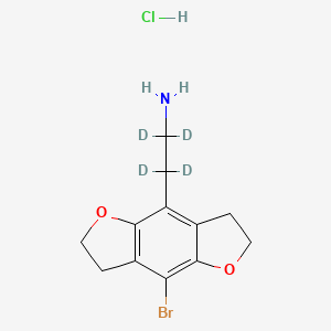 molecular formula C12H15BrClNO2 B12426482 2C-B-FLY-d4 (hydrochloride) 