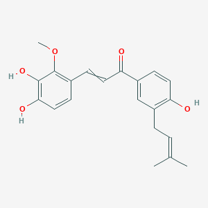 3-(3,4-Dihydroxy-2-methoxyphenyl)-1-[4-hydroxy-3-(3-methylbut-2-EN-1-YL)phenyl]prop-2-EN-1-one