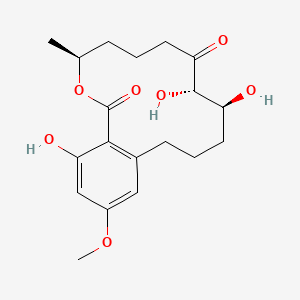 (4S,9S,10S)-9,10,18-trihydroxy-16-methoxy-4-methyl-3-oxabicyclo[12.4.0]octadeca-1(14),15,17-triene-2,8-dione