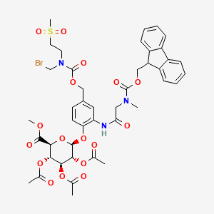 molecular formula C43H48BrN3O17S B12426533 MAC glucuronide linker 