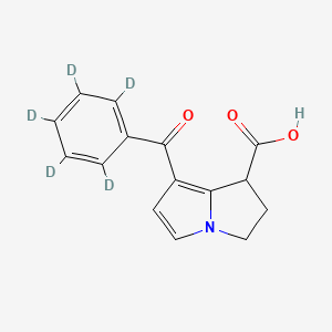 molecular formula C15H13NO3 B12426536 (rac)-Ketorolac 7-Benzoyl Isomer-d5 