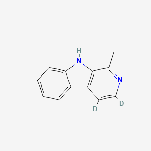 molecular formula C12H10N2 B12426567 Harmane-d2 