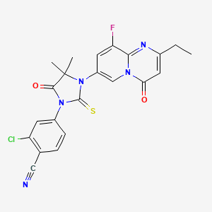 molecular formula C22H17ClFN5O2S B12426596 AR antagonist 2 