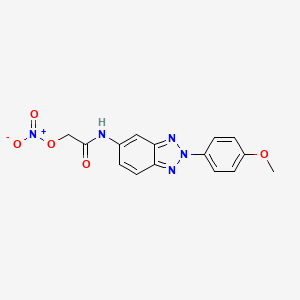 [2-[[2-(4-Methoxyphenyl)benzotriazol-5-yl]amino]-2-oxoethyl] nitrate