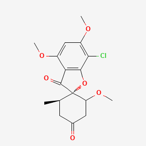molecular formula C17H19ClO6 B1242663 (2S,5'R)-7-chloro-3',4,6-trimethoxy-5'-methylspiro[benzofuran-2,4'-cyclohexane]-1',3-dione 
