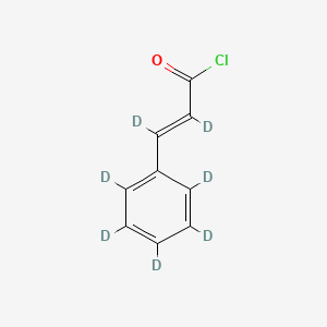 molecular formula C9H7ClO B12426675 (E)-Cinnamoyl chloride-d7 