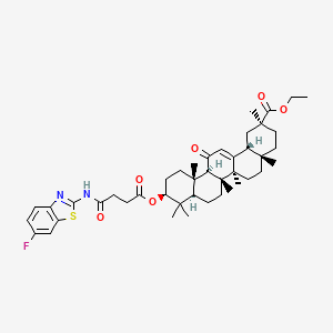 molecular formula C43H57FN2O6S B12426692 Hsp90-Cdc37-IN-1 