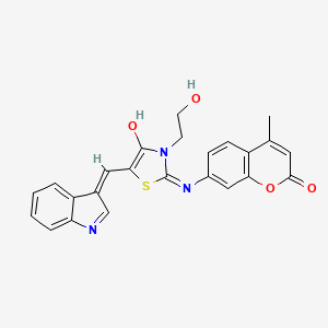 molecular formula C24H19N3O4S B12426751 Antibacterial agent 69 