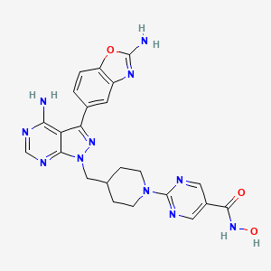 molecular formula C23H23N11O3 B12426766 mTOR/HDAC-IN-1 