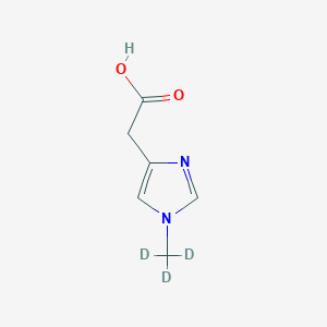 molecular formula C6H8N2O2 B12426798 2-(1-Methyl-1H-imidazol-4-yl)acetic acid-d3 