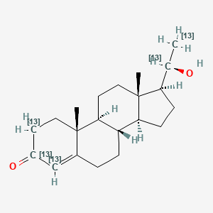 molecular formula C21H32O2 B12426805 20a-Dihydroprogesterone-13C5 