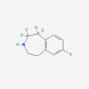 molecular formula C10H12FN B12426845 7-Fluoro-2,3,4,5-tetrahydro-1H-3-benzazepine-d4 