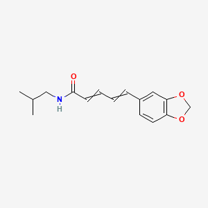 molecular formula C16H19NO3 B12426876 5-(1,3-benzodioxol-5-yl)-N-(2-methylpropyl)penta-2,4-dienamide 