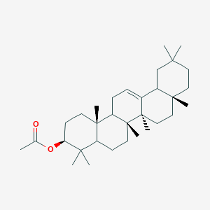 molecular formula C32H52O2 B1242688 [(3S,6aR,6bS,8aR,14bR)-4,4,6a,6b,8a,11,11,14b-octamethyl-1,2,3,4a,5,6,7,8,9,10,12,12a,14,14a-tetradecahydropicen-3-yl] acetate 