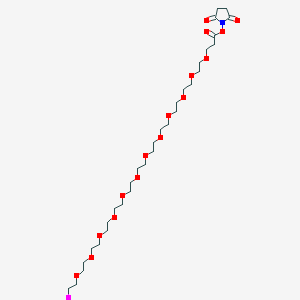 molecular formula C31H56INO16 B12426882 Iodo-PEG12-NHS ester 