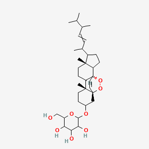 (22E,24R)-5alpha,8alpha-Epidioxyergosta-6,22-dien-3beta-ol 3-O-beta-D-glucopyranoside